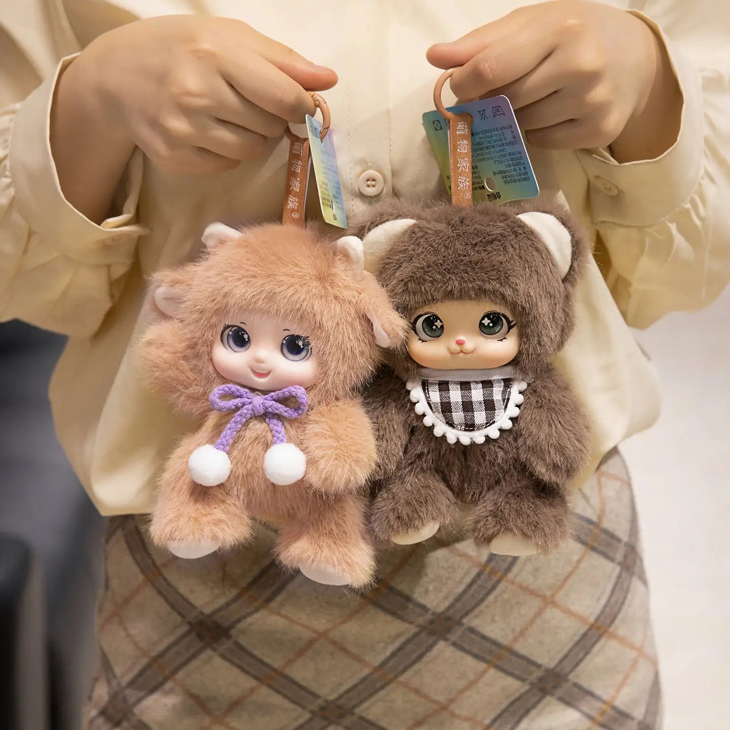 18cm Hot New Kawaii Cosplay Animal Plush Pentant Gummy Doll Frog Deer Bear Sheep Rabbit Baby Plush Toy Home Decor Gift For Kids