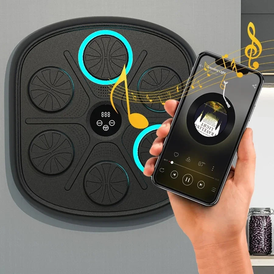 Wallmounted smart music boxing machine for adults and kids electronic boxing trainer with interactive rhythmbased punching targ