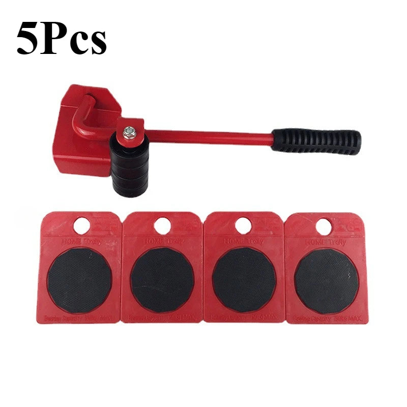 Multipurpose Furniture Mover Set – 2/4/5pcs Heavy Duty Rollers For Effortless Moving & Lifting
