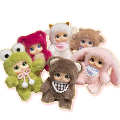 18cm Hot New Kawaii Cosplay Animal Plush Pentant Gummy Doll Frog Deer Bear Sheep Rabbit Baby Plush Toy Home Decor Gift For Kids