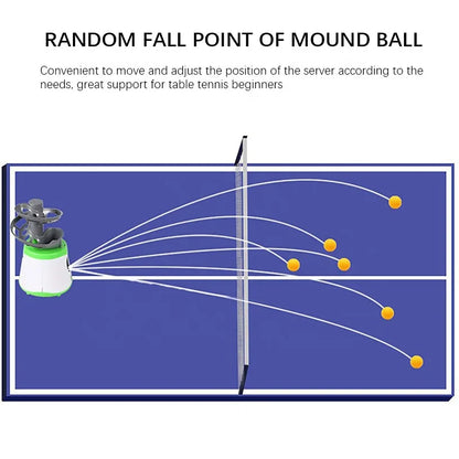 Kid Beginners Automatic  Ping Pong Ball Throwing Machine Table Tennis Trainer Balls Launcher Training Machine Table Tennis Robot