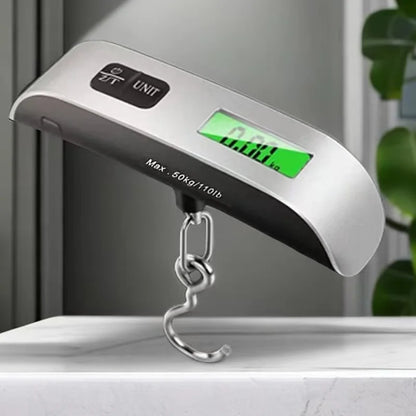 1pcs Portable Scale Digital LCD Display 110lb/50kg Electronic Luggage Hanging Suitcase Travel Weighs Baggage Bag Weight Balance
