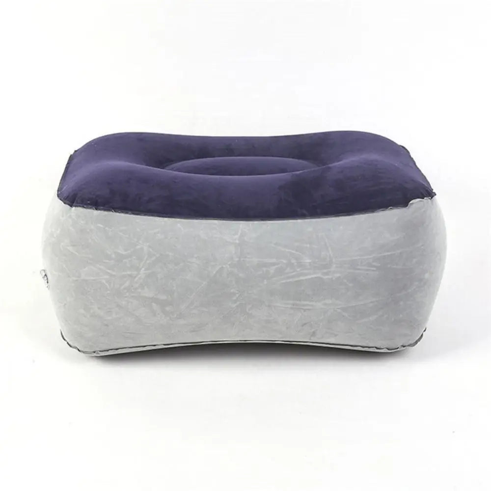 Inflatable Soft Footrest Pillow PVC Inflatable Foot Rest Pillow Cushion Air Travel Office Home Leg Up Relaxing Feet Almohada
