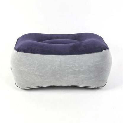 Inflatable Soft Footrest Pillow PVC Inflatable Foot Rest Pillow Cushion Air Travel Office Home Leg Up Relaxing Feet Almohada