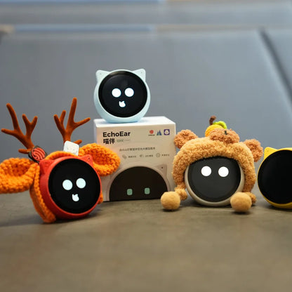 Echoear Meow Companion Desktop Intelligent Ai Chat Robot Bean Bag Voice Dialogue Toy Finished Holiday Gift