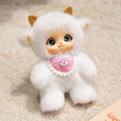 18cm Hot New Kawaii Cosplay Animal Plush Pentant Gummy Doll Frog Deer Bear Sheep Rabbit Baby Plush Toy Home Decor Gift For Kids