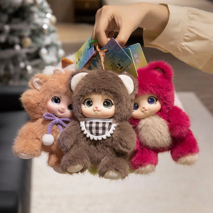 18cm Hot New Kawaii Cosplay Animal Plush Pentant Gummy Doll Frog Deer Bear Sheep Rabbit Baby Plush Toy Home Decor Gift For Kids