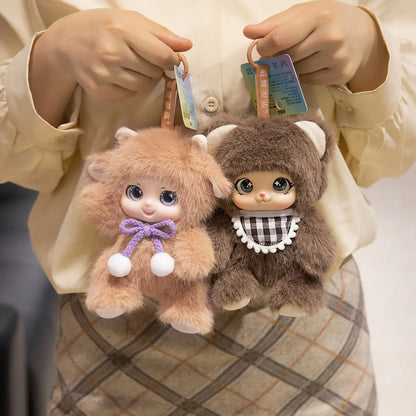 18cm Hot New Kawaii Cosplay Animal Plush Pentant Gummy Doll Frog Deer Bear Sheep Rabbit Baby Plush Toy Home Decor Gift For Kids