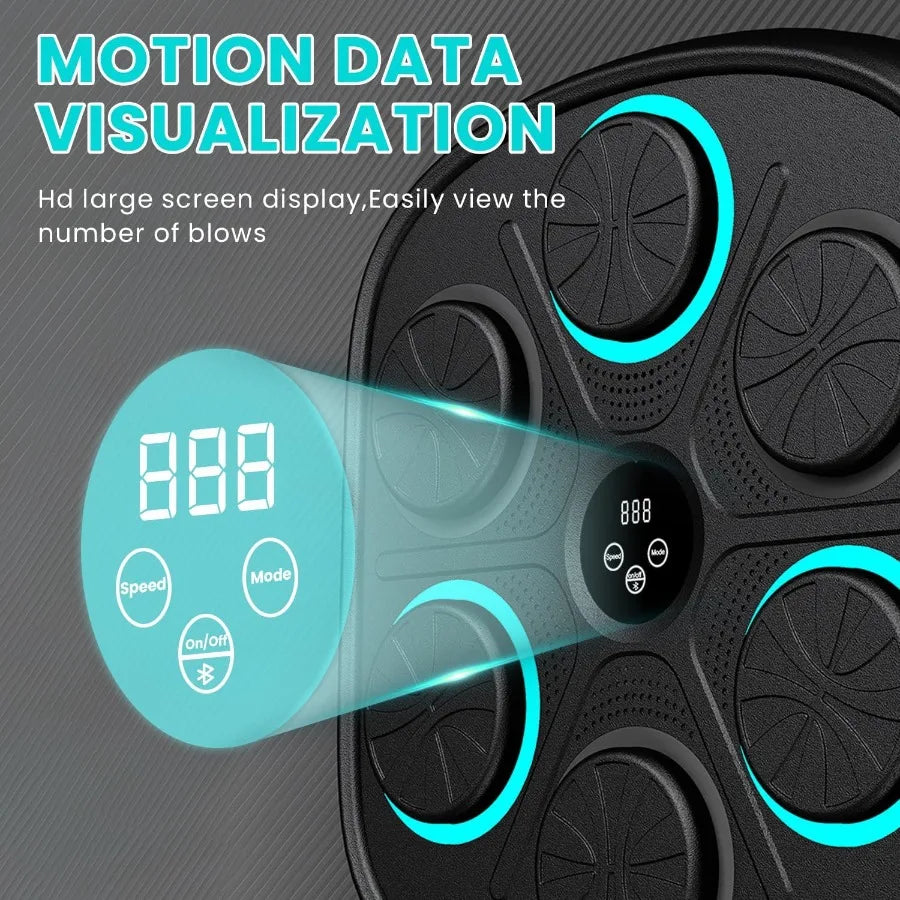 Wallmounted smart music boxing machine for adults and kids electronic boxing trainer with interactive rhythmbased punching targ