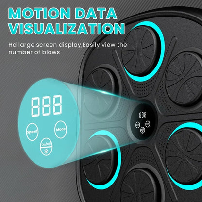 Wallmounted smart music boxing machine for adults and kids electronic boxing trainer with interactive rhythmbased punching targ