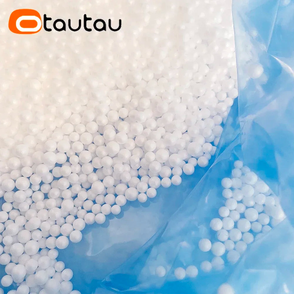 OTAUTAU 22L 3-5mm EPS Ball Pouf Refill Filler Foam Polystyrene Bean Bag Sofa Chair Pillow Doll Filling Artificial Snow TL003