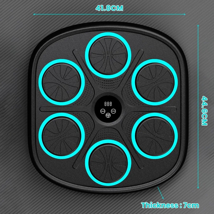 Wallmounted smart music boxing machine for adults and kids electronic boxing trainer with interactive rhythmbased punching targ