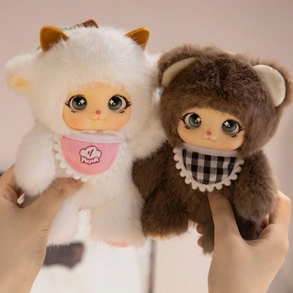 18cm Hot New Kawaii Cosplay Animal Plush Pentant Gummy Doll Frog Deer Bear Sheep Rabbit Baby Plush Toy Home Decor Gift For Kids