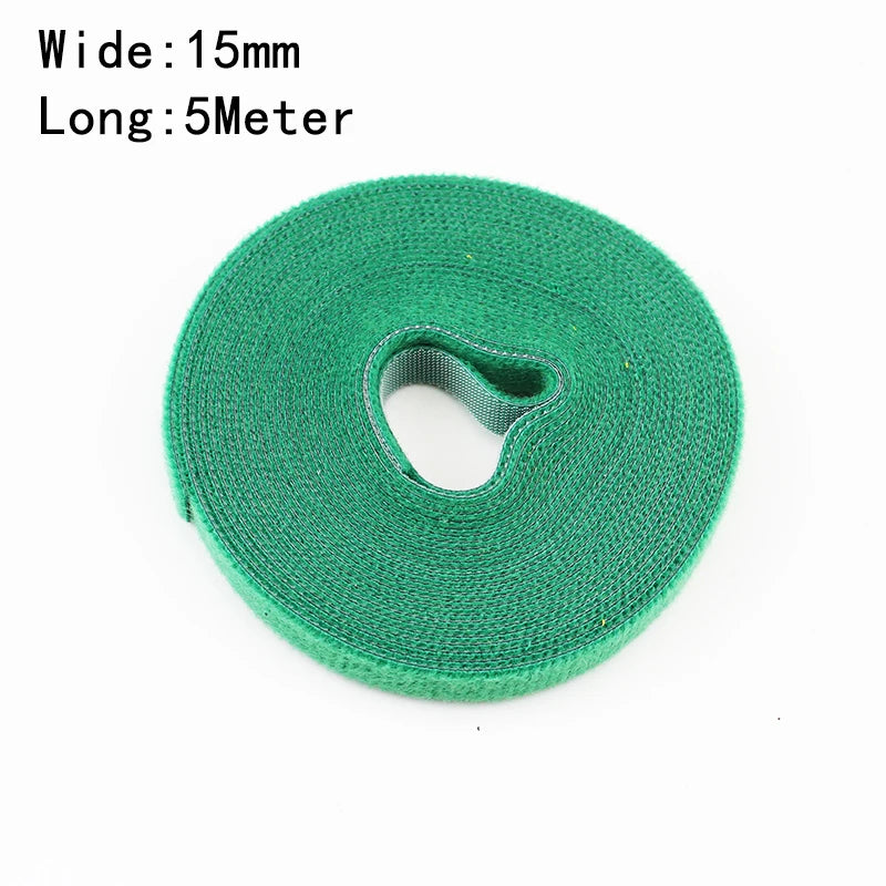 Wholesale 2/5M/Roll 12mm Width Cable Organizer USB Cable Winder Management nylon Free Cut Ties Mouse earphone Cord cable ties