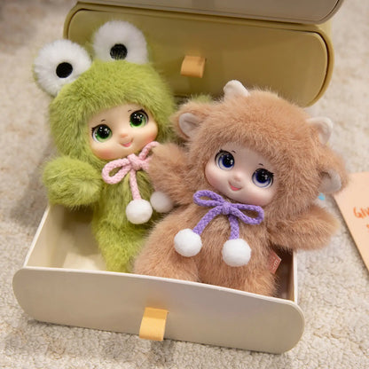 18cm Hot New Kawaii Cosplay Animal Plush Pentant Gummy Doll Frog Deer Bear Sheep Rabbit Baby Plush Toy Home Decor Gift For Kids