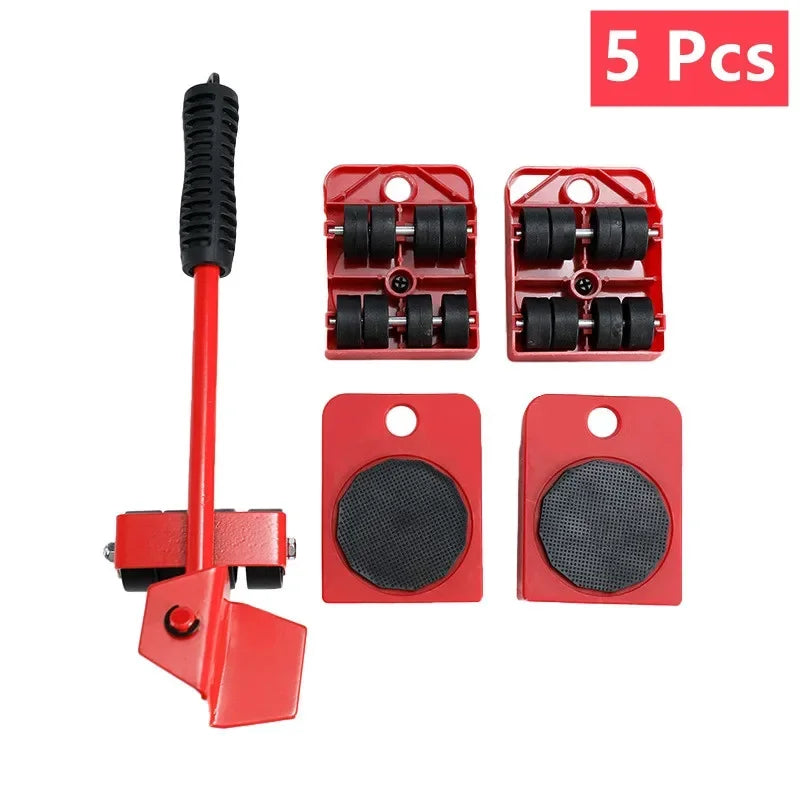 Multipurpose Furniture Mover Set – 2/4/5pcs Heavy Duty Rollers For Effortless Moving & Lifting