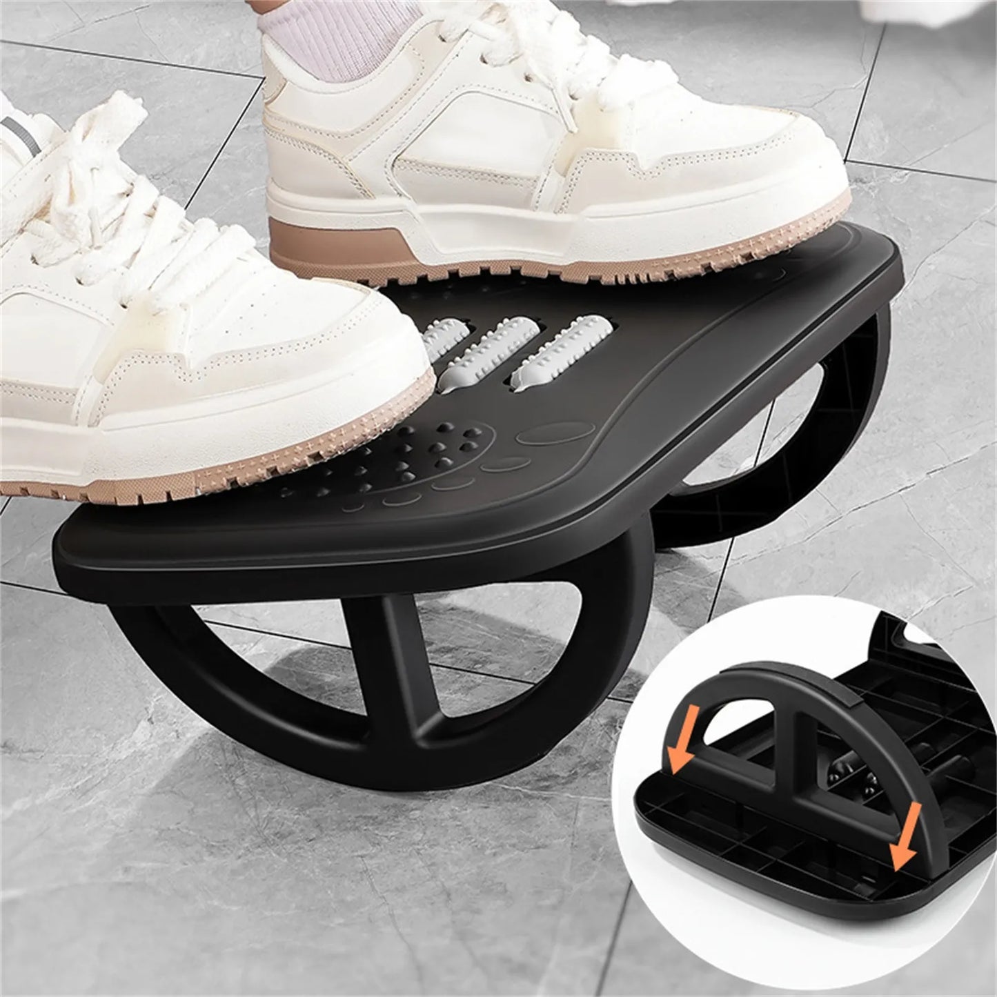 Rocking Footrest for under Desk Ergonomic Desk Leg Rest Rocker Balance Board Comfortable Foot Stool for Desk Home Office