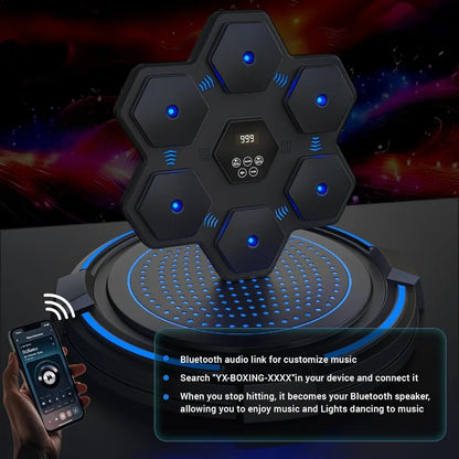 2025 Music Boxing Machine for Adults Wall Mounted Interactive Smart Bluetooth Music Boxing Training Equipment for Indoor and Ho